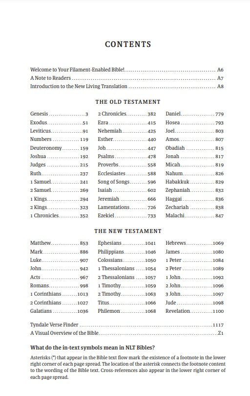NLT Thinline Reference Bible, Filament Enabled Edition