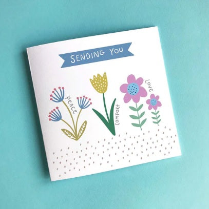 Sending You Peace, Comfort and Love Sympathy Card