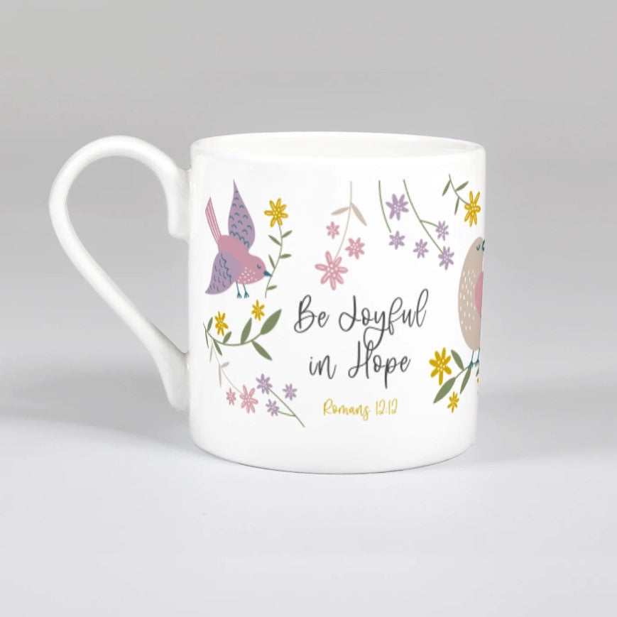 'Joyful in Hope' (Birds of Joy) Bone China Mug