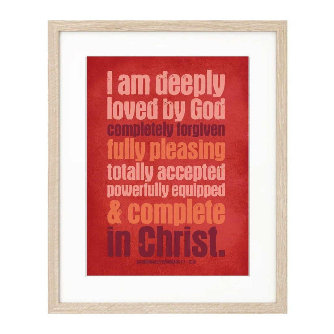I Am Deeply Loved (Urban) - A4 Print