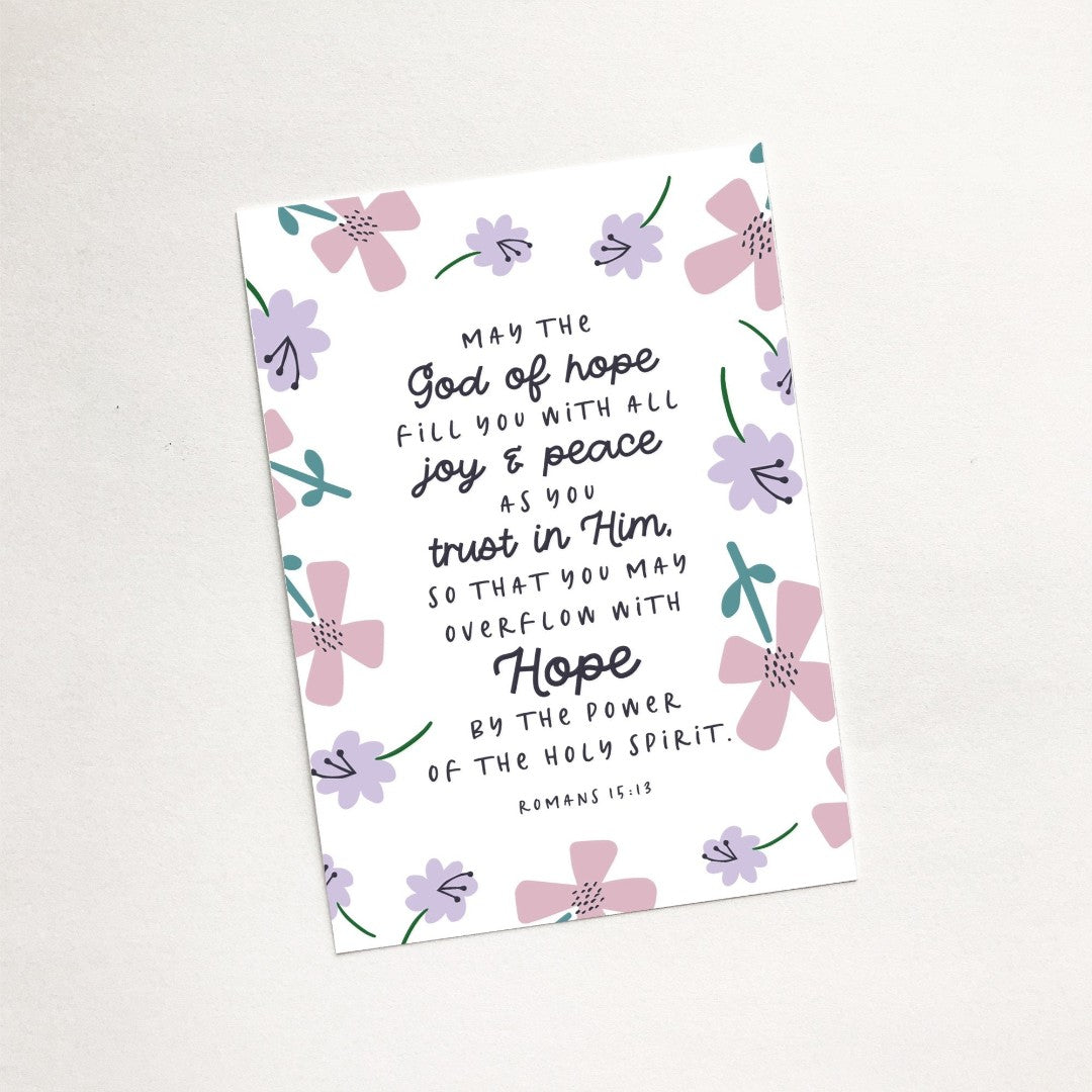 May The God Of Hope (Petals) A7 Magnet