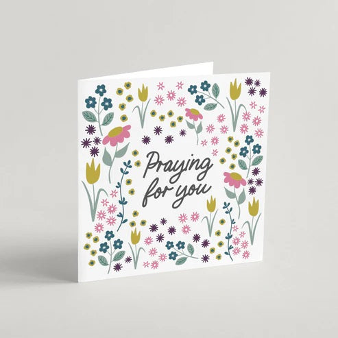 Praying For You Greeting Card And Envelope