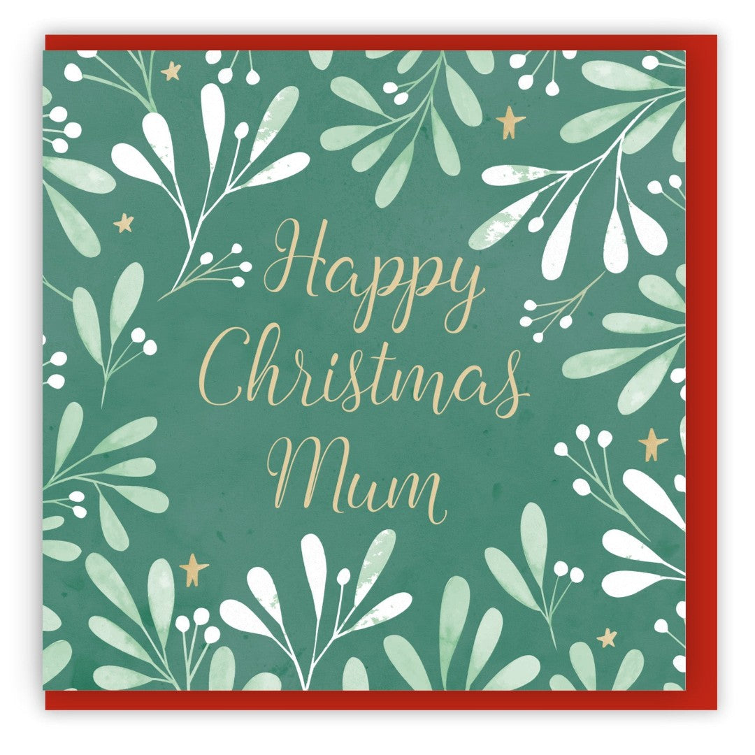 Happy Christmas Mum Single Christmas Card