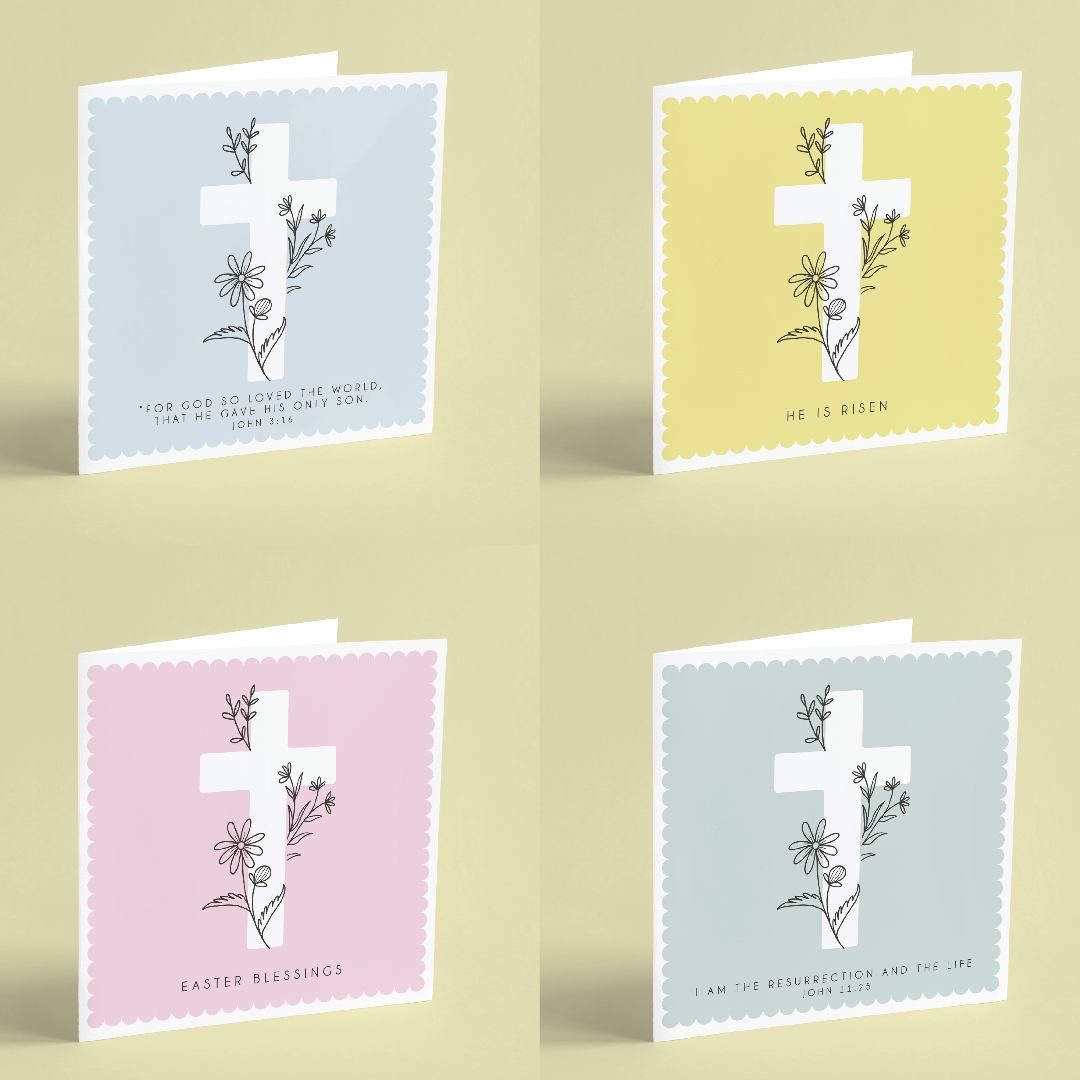Mixed Pack Easter Cards - Pack of 4