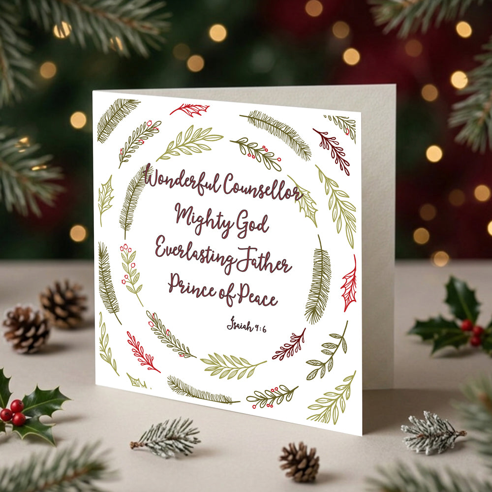 Wonderful Counsellor Christmas Cards (pack of 10)