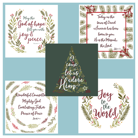Traditional Mixed Christmas Cards (pack of 10)