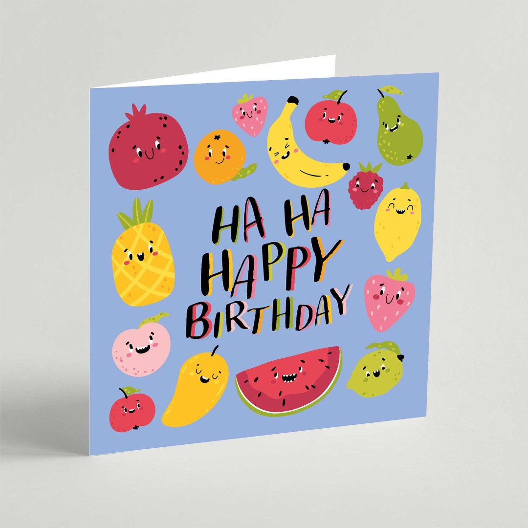 Haha Happy Birthday Square Card