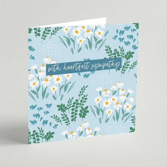 With Heartfelt Sympathy Square Card