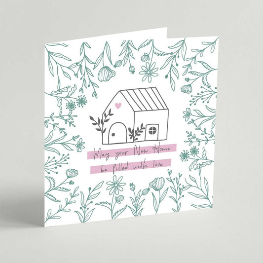 May Your New Home Be Filled With Love Square Card