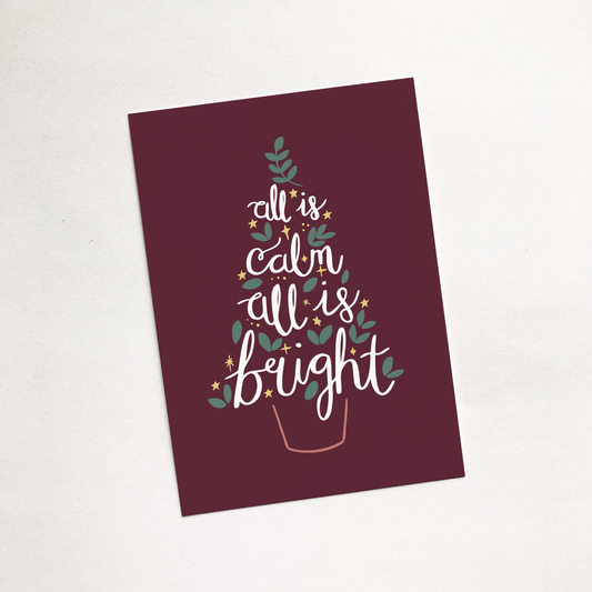 'All is Calm' - Christmas Mini Cards