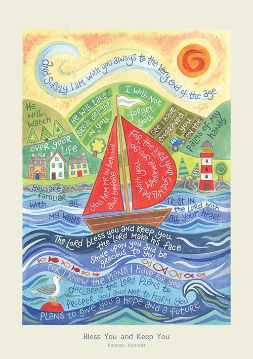 'Bless You and Keep You' by Hannah Dunnett - Poster Print