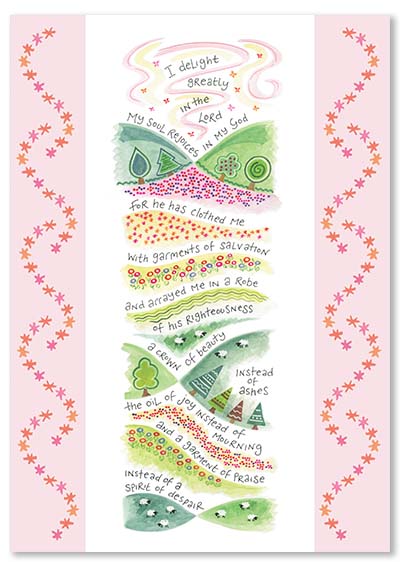 'Garment of Praise' by Hannah Dunnett - Greeting Card