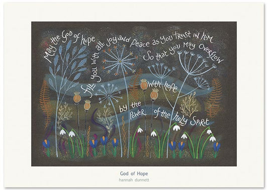 'God of Hope' by Hannah Dunnett - Greeting Card