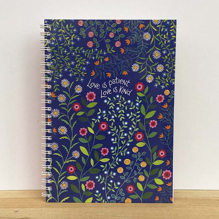 'Love is Patient' by Hannah Dunnett - A5 Chunky Notebook