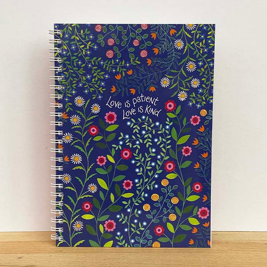 'Love is Patient' by Hannah Dunnett - A5 Chunky Notebook