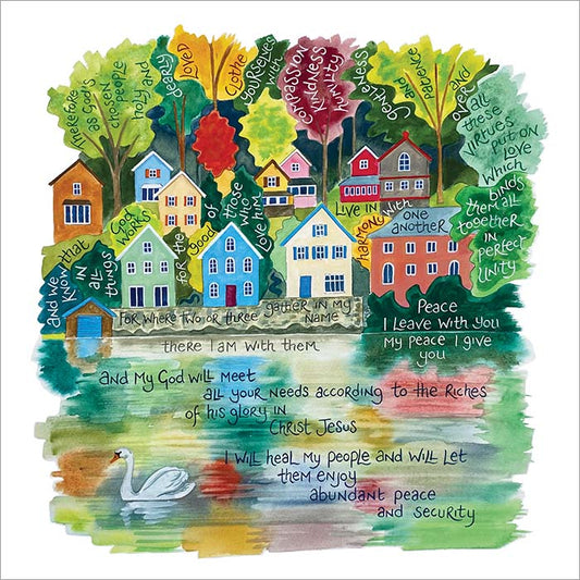 'My Peace I Give You' by Hannah Dunnett - Greeting Card