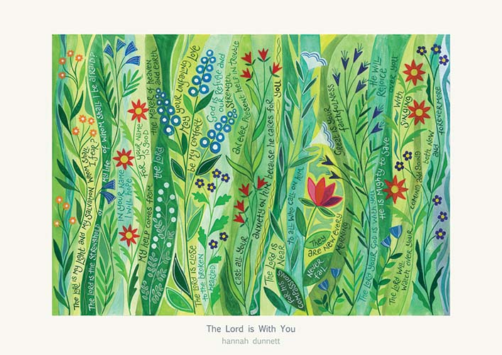 'The Lord is with You' by Hannah Dunnett - Greeting Card