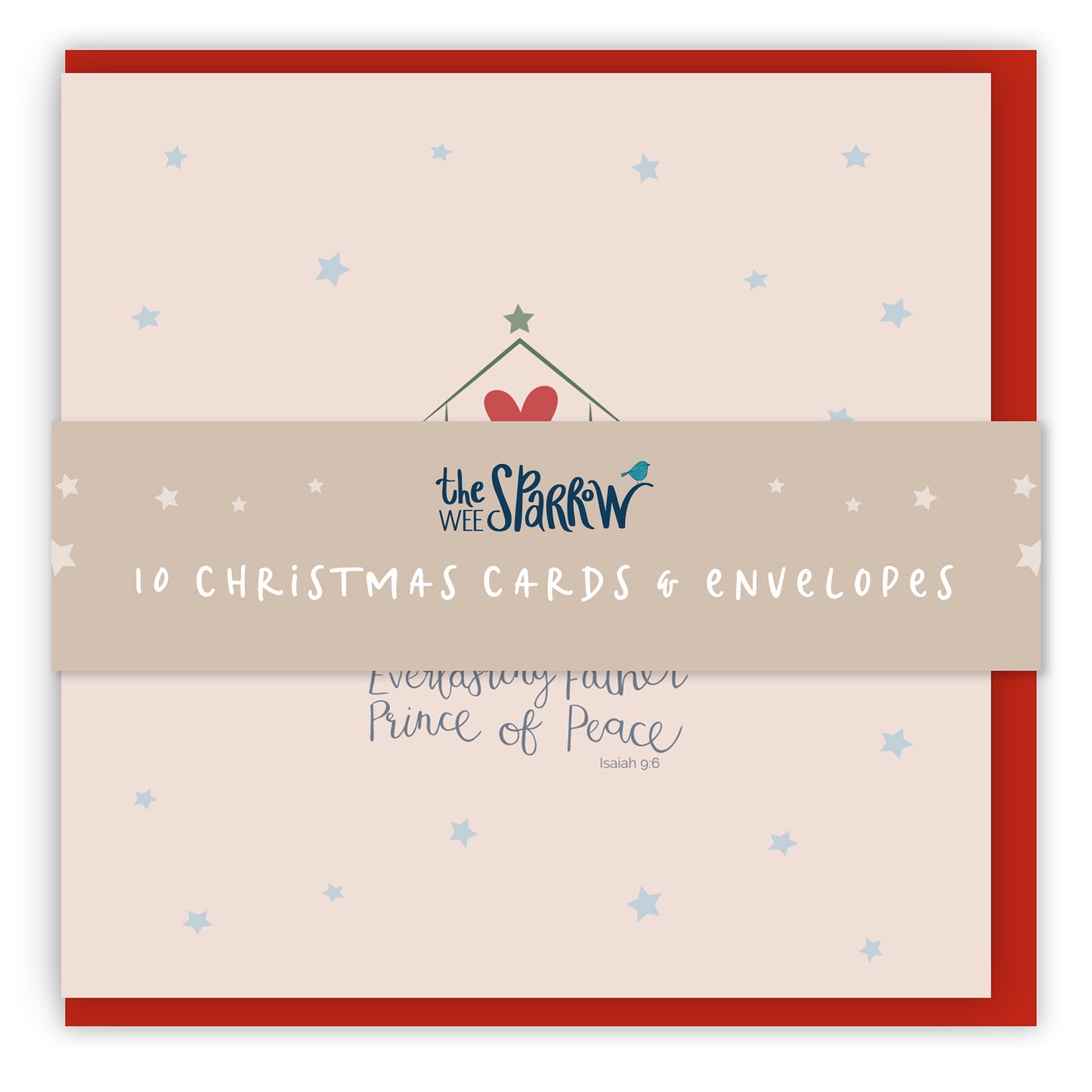 Wonderful Counsellor pink Christmas Cards - 10 Pack