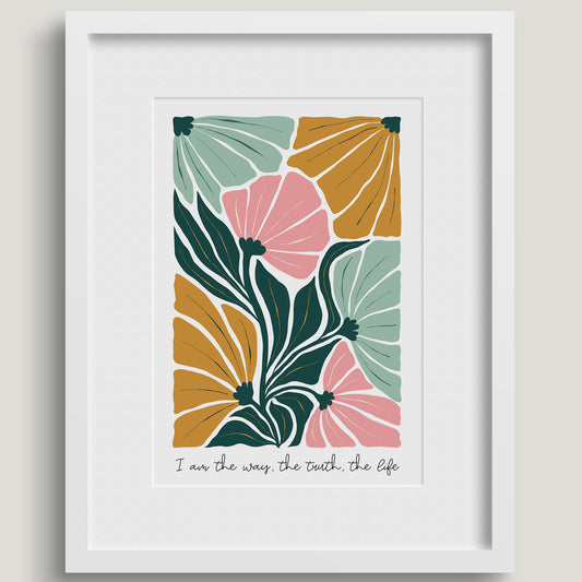 I am the Way, the Truth and the Life - framed print