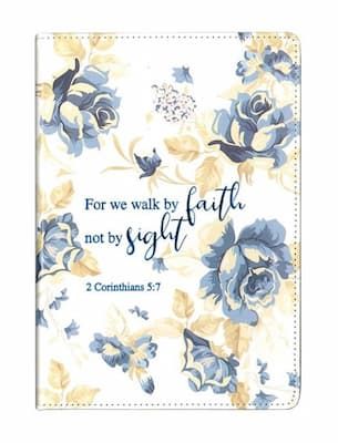 Walk By Faith lux-leather journal