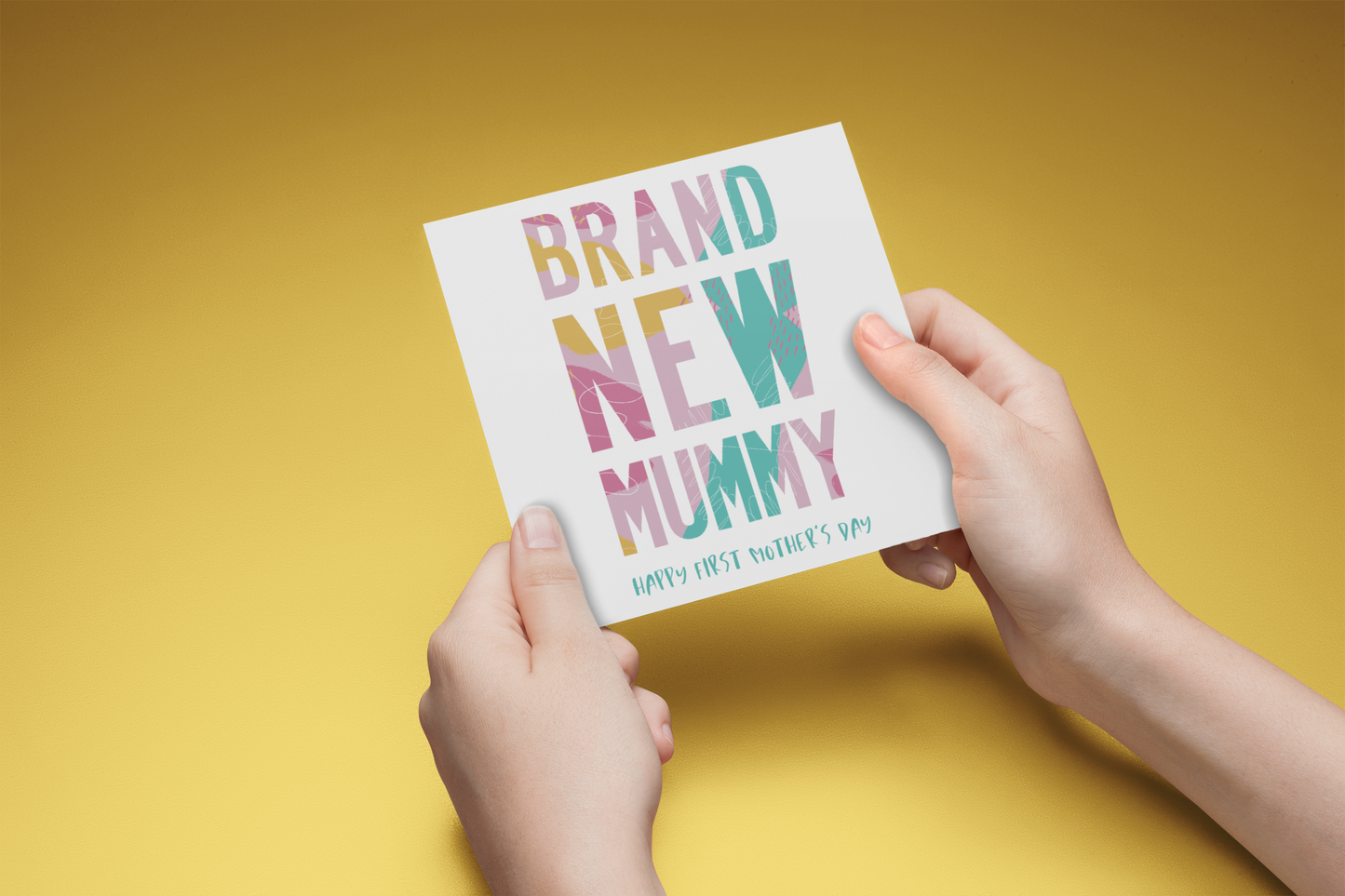 Brand New Mummy Mother's Day (Abstract) Greeting Card & Enve