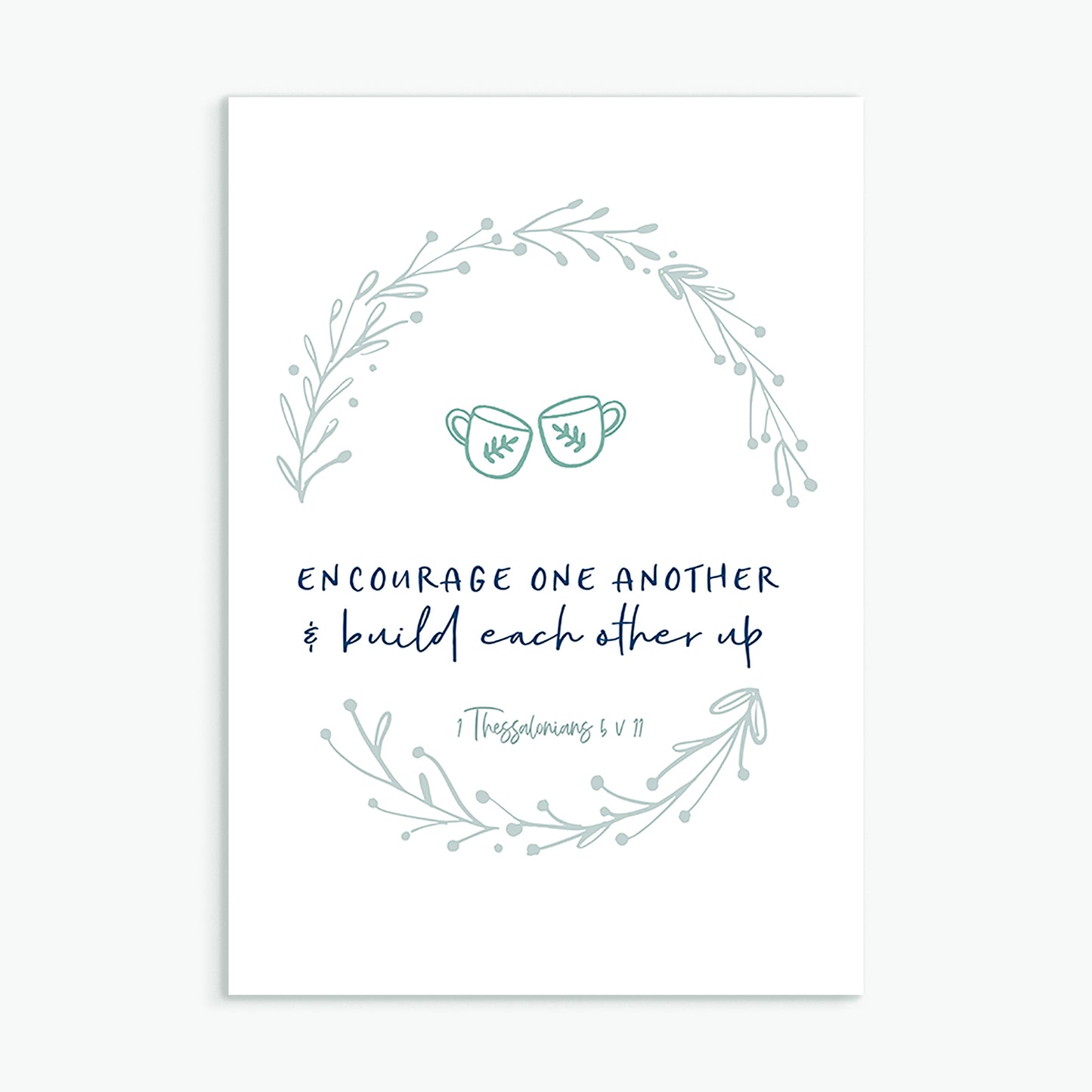 Encourage one another greeting card