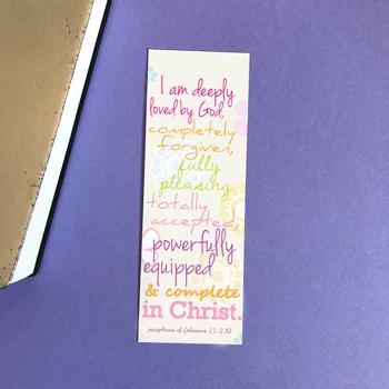Christian Bookmark Gift - I am Deeply Loved by God - The Wee Sparrow