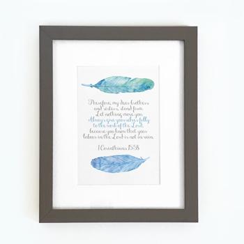 'Always Give' by Preditos - Framed Print