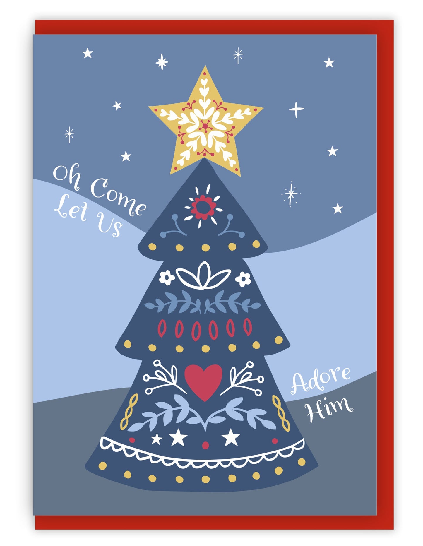 Adore Him (2023) Christmas Cards - 10 Pack - Bio Cello Packaging