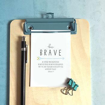 'Be Brave' (Arrow) - Mini Cards