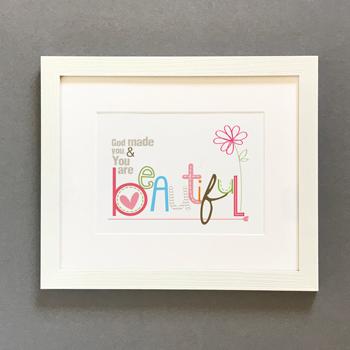 'Beautiful' by Emily Burger - Framed Print