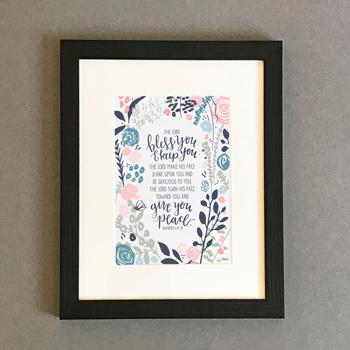 'The Lord Bless You' by Emily Burger - Framed Print