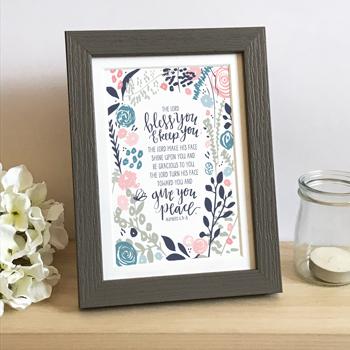 'The Lord Bless You' by Emily Burger - Framed Print