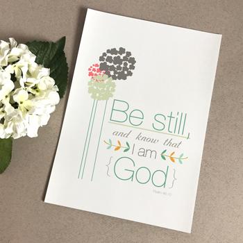 'Be Still' by Emily Burger - Print