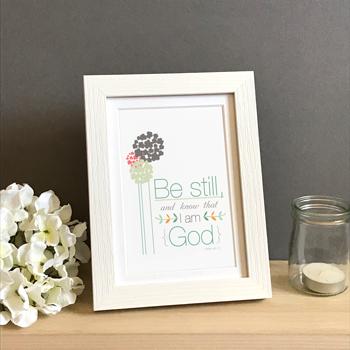 'Be Still' by Emily Burger - Framed Print