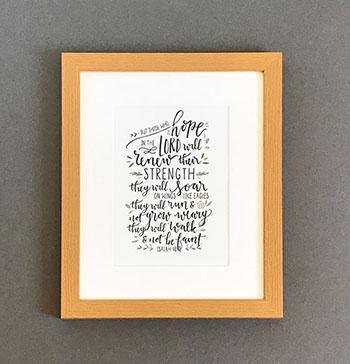'But those who hope' - Framed Print