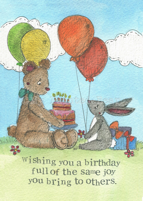 Birthday Joy - greeting card