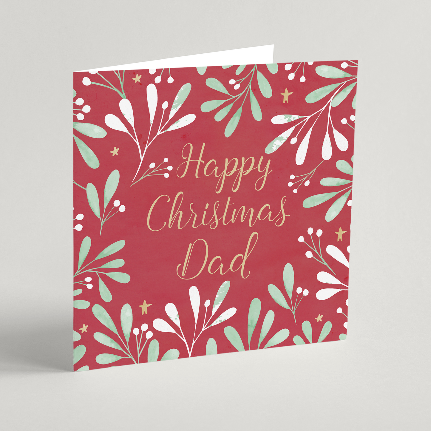 Happy Christmas Dad Single Christmas Card