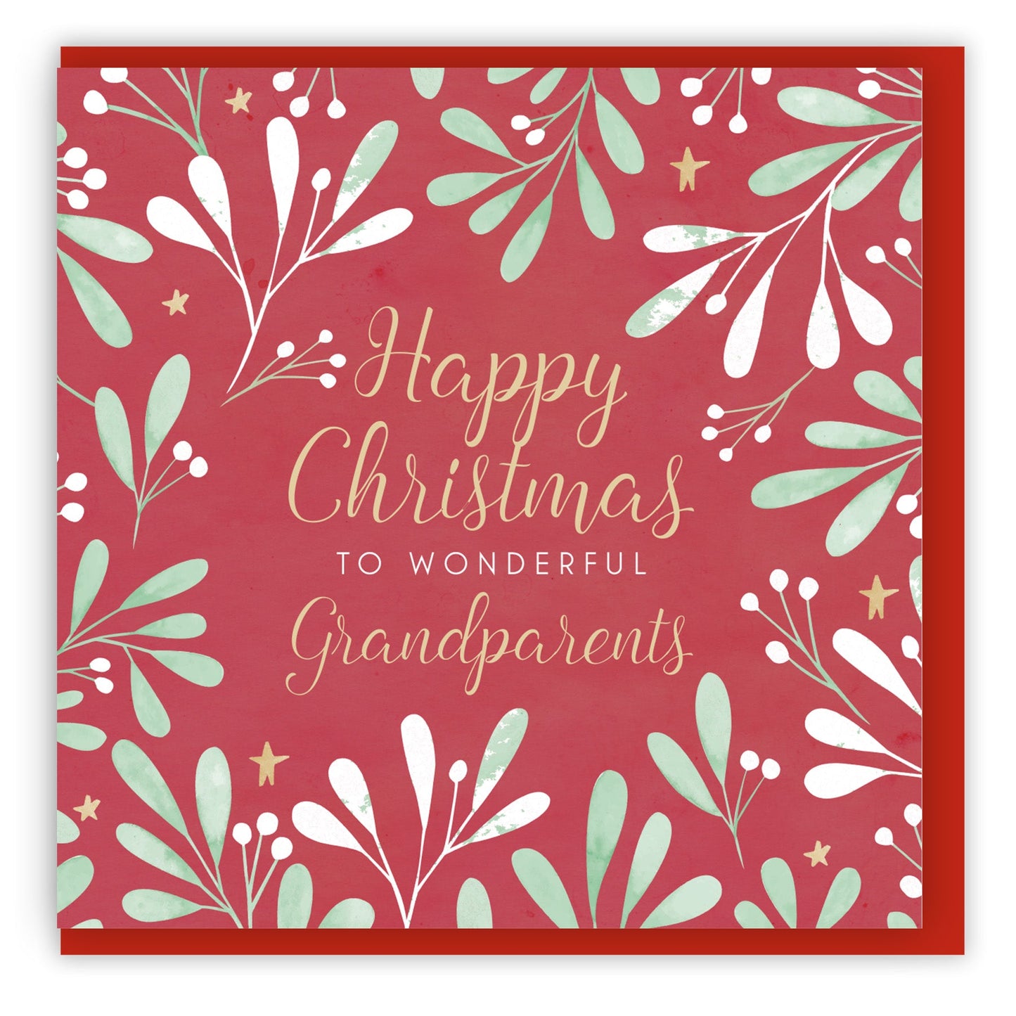 Happy Christmas to Wonderful Grandparents (2023) Single Christmas Card