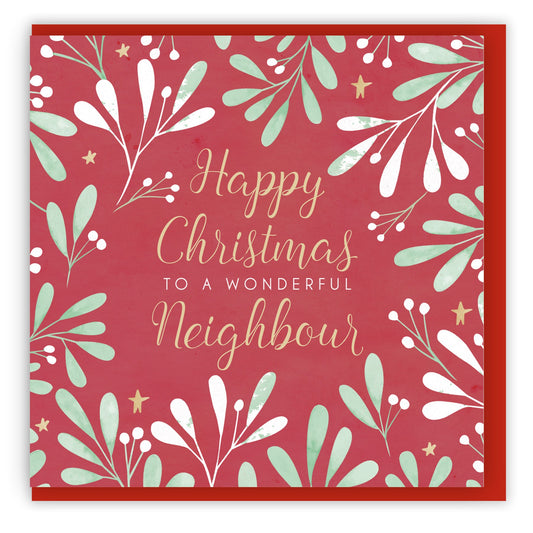 Happy Christmas to a Wonderful Neighbour (2023) Single Christmas Card