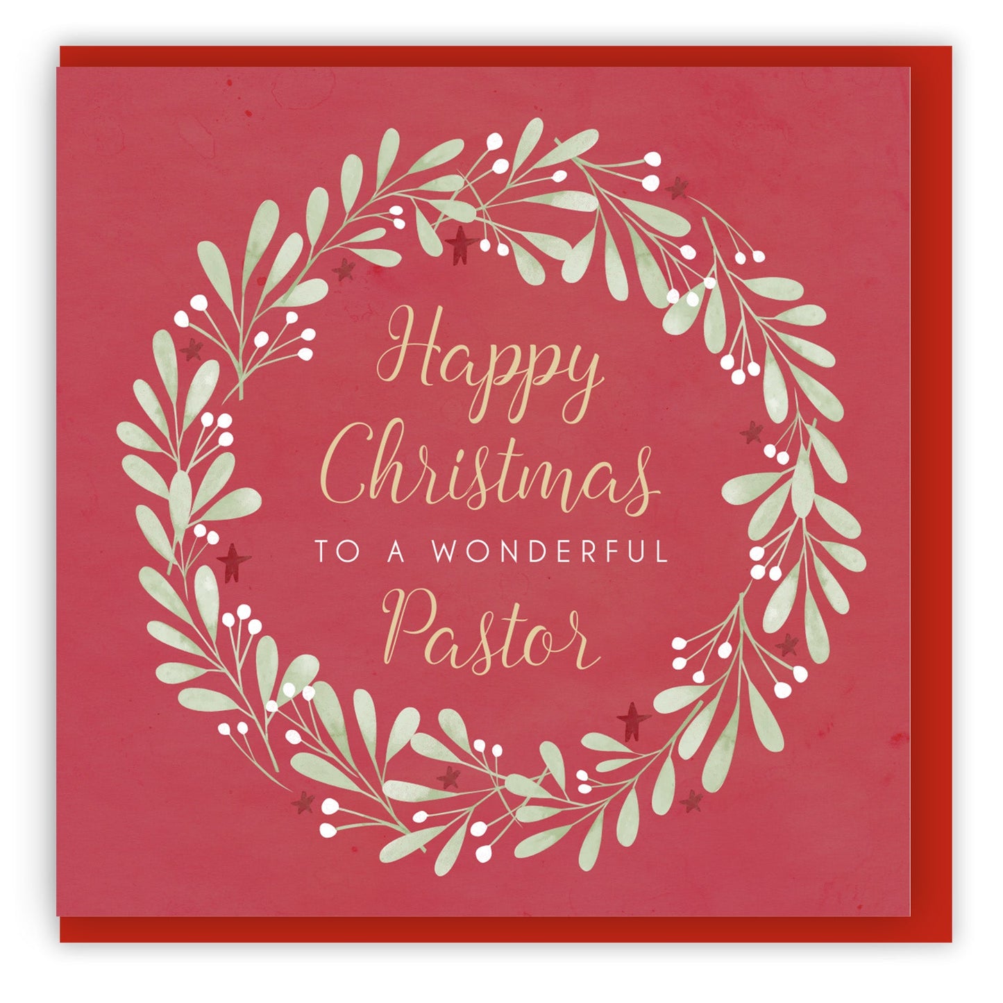Happy Christmas to a Wonderful Pastor (2023) Single Christmas Card