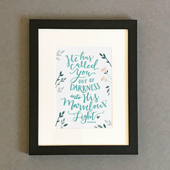 'He Has Called You' by Emily Burger - Framed Print