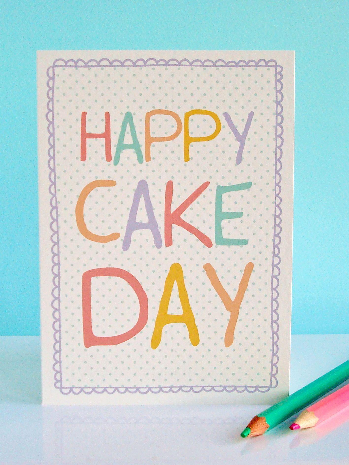 'Happy Cake Day' Greeting Card