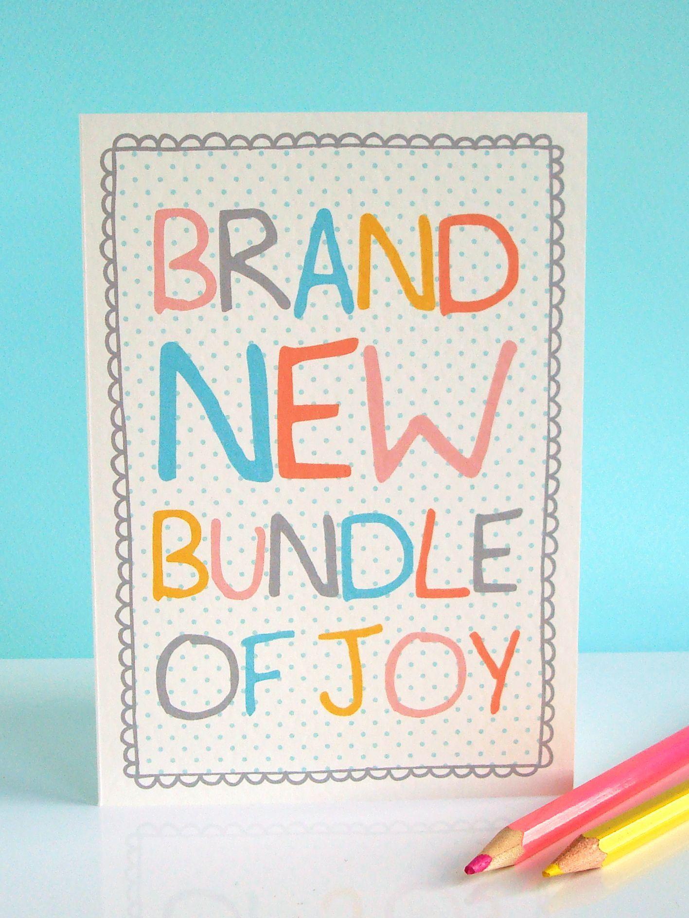 New Baby Card - Brand New Bundle of Joy