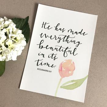 'He Has Made Everything Beautiful' by Emily Burger - Print