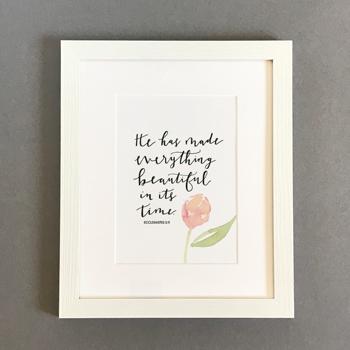 'He Has Made Everything Beautiful' by Emily Burger - Framed Print