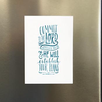 'Commit to the Lord' by Emily Burger - Magnet