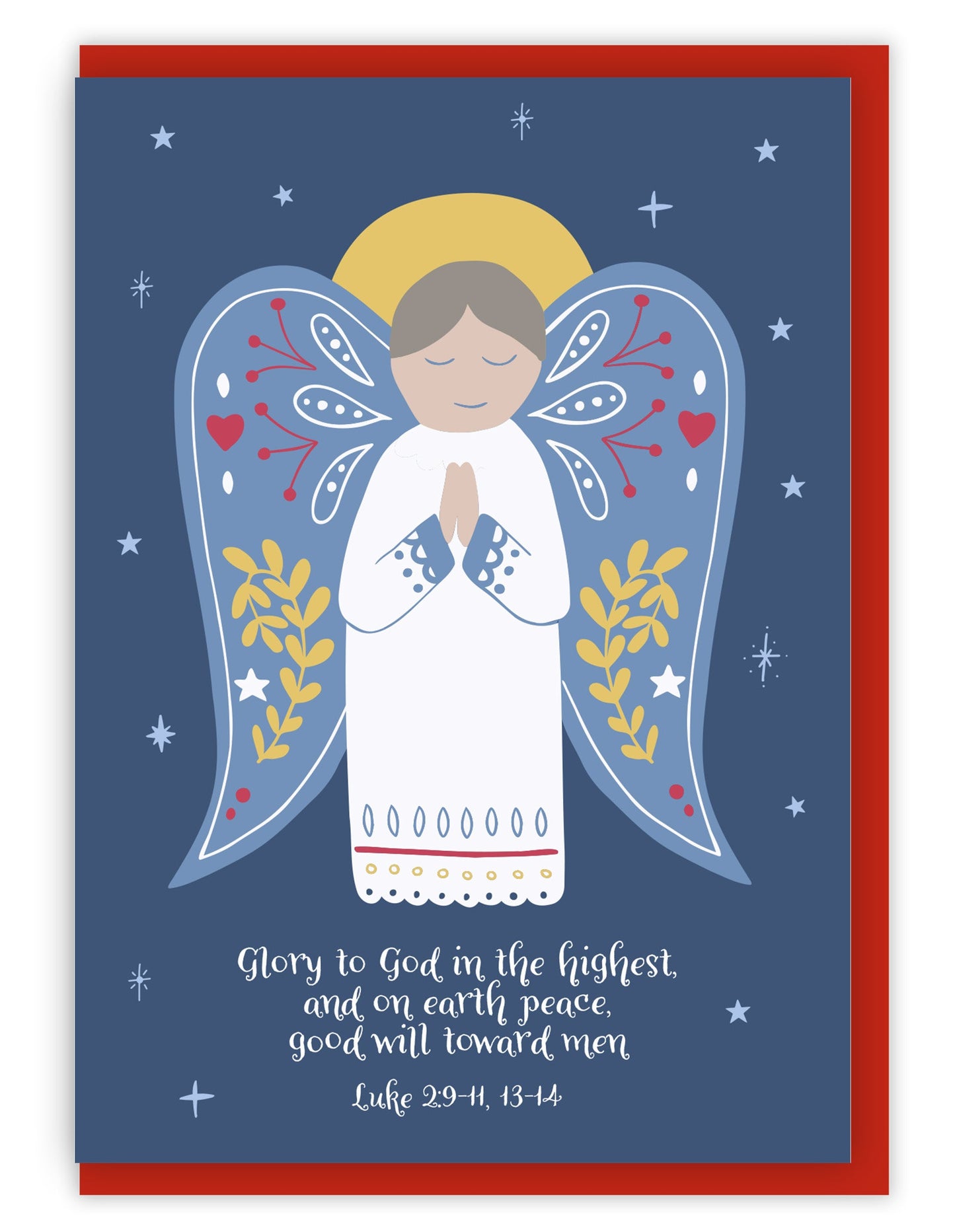 Glory to God (2023) Christmas Cards - 10 Pack - Bio Cello Packaging