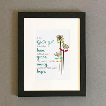 'God's Girl' by Emily Burger  - Framed Print