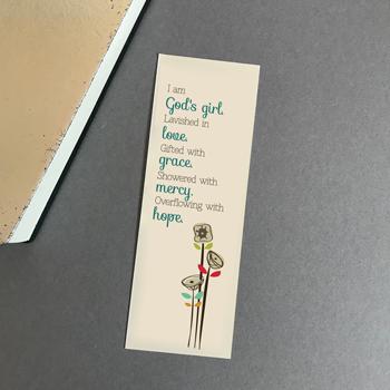 Christian Bookmark Gift - God's Girl - The Wee Sparrow